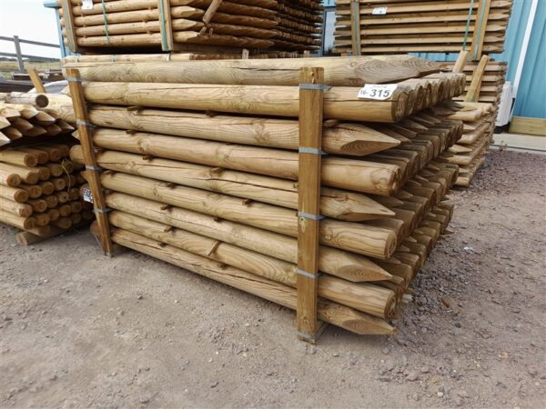 Round Faced Posts C4 - 1.80m Round Post 100mm | Fen Farm Supplies