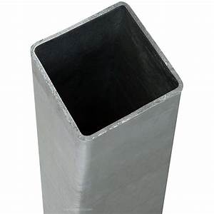 Close-up of a square hollow steel tube