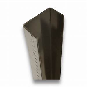 Black angular metal wall-mounted ashtray with side slots