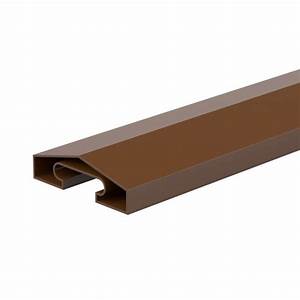 Brown aluminium sliding door track profile