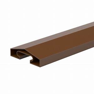 Brown aluminium sliding door track profile